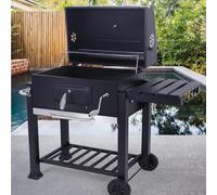 Charcoal BBQ Grill Garden Grill with Adjustable Shelf, 115 x 66 x 106 cm