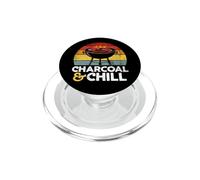 Charcoal & Chill Summer BBQ Vintage Tramonto Dad Grill Lover PopSockets PopGrip per MagSafe