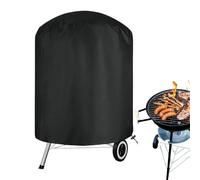 Charcoal Grill Cover, Waterproof Grilling Dust, 27,56 x 27,56 in Heavy-Duty Round, Oven Protector, Portable Black Fabric for Outdoor Patio, Beach, Camping, and Picnic Use