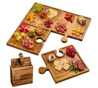 Charcuterie Serving Board - Vassoio in legno | Wipe-Clean Charcuterie Cutting Board for Kitchen Use, Perfect For Cheese, Cold Cuts, Steak, Frutti, Nuts, Family Gatherings, Holiday Party and Picnic