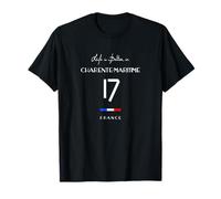 CHARENTE-Maritime Numero 17 Nuova Aquitania Francia Maglietta