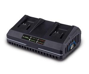 Chargeur double - SCHEPPACH - 2,4 A - SDBC2.4A - Charge simultanément deux batteries Li-ion de la gamme Scheppach 20V IXES