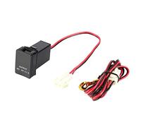 Chargeur double USB DC 12 V 24 V à 5 V 3,1 A, convertisseur abaisseur, adaptateur de chargeur de prise, longueur 5 cm, fil ABS de 1,35 m pour voitures To yota, charge