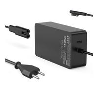 Chargeur Surface Pro 65W 15V 4A Alimentation pour Microsoft Surface 11/10/9/8/Pro 7/7+/6/5/4/3/X, Laptop 7/6/5/4/3/2, Go 4/3/2/1, Book 3/2/1 con Porta USB
