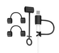 Charging Cable Adapter Tether | 4 pezzi Charger Adapter Tether | Silicone Cable Converter Strap, Anti-Lost Cover For Men Women Home Travel Backpack