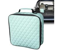 Charging Cable Storage Bag, Portable Car Cable Organizer, 12,6 x 12,6 x 3,54 pollici, Lightweight Electric Charger Case, Space Saving Travel Bag for Charging Accessories (Green)