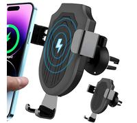 Charging Dock Stations | Wireless Car Charger - Fast Charging Qi Car Air Vent Dashboard Charging Mount Auto Clamping Phone Holder for iPhone Se 2020/11/11 Pro Series X, Samsung Galaxy S20/S, Note 10/9