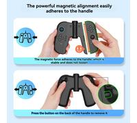 Charging Grip for 2 Game Grip Charging Protection Precision Fit Charge with Case Charging Indicator