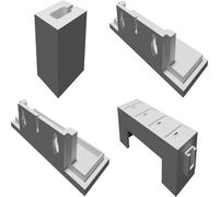 Charging Station Compatible with Rode Wireless Go II 4 Microphone System