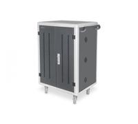 Charging trolley, 15.6", USB-A, UV-C, Data-Synch. 30 charge bases, PDU, fan, 1260 x 824 x 650 mm