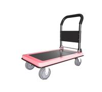 Chariot de manutention Rose léger avec roulettes en Caoutchouc 10 cm per Le Transport Bagages Diable escalier