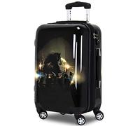 Chariot Set di bagagli Hardside espandibile stampato del filatore di Hardside, insieme espandibile stampato dei bagagli del filatore, Nero, 20-Inch Carry-On, Bagagli espandibili Hardside della