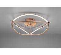CHARIVARI PLAFONIERA LED OTTONE SATINATO ELLISSI DIMMERABILE CON INTERRUTTORE D. 62CM 42W · 1x 5600lm, 3000K