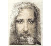 Charivna Mit - Kit punto croce M-202C Sacra reliquia dei cristiani - Sindone di Torino - Immagine veritiera di Nostro Signore Gesù Cristo