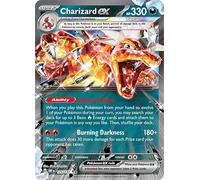 Charizard ex 125/197 - Carta Pokemon doppia rara (SV Obsidian Flames) + TitanCards® Toploader