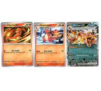 Charizard ex 125/197 Double Rare Tera - Obsidian Flames - Pokemon Evolution 3 Card Lot - Charmander Charmeleon