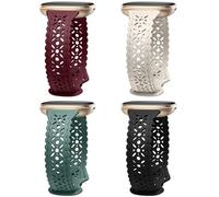 Charlam 4 Pezzi Cinturino in Silicone Compatibile con Fitbit Versa 3/ Versa 4 Cinturino/Fitbit Sense/Sense 2 Cinturini, Morbido Hollow-out Sportivo Cinturino di Ricambio per Donne Ragazze