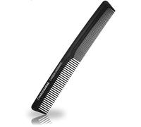 Pettine da uomo Charlemagne in carbonio infrangibile 18 cm - Pettine sottile antistatico per taglio e styling, per uomo e donna - Strumenti e accessori per lo styling