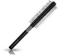 Spazzola rotonda Charlemagne per uomo - 18 cm, cilindro doppio lato nero - Rullo per ciuffo per asciugatura con phon e spazzola rotonda per barba per uomo con controllo del volume rotante