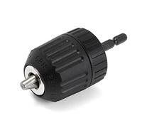 ChaRLes 0.8-10Mm 3/8 Inch 24Unf Keyless Drill Chuck Converter 1/4 Inch Hex Shank Keydriver