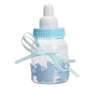 ChaRLes 12Pcs Riempibile Bottiglie Candy Box Baby Doccia Partito Favorire La Cristianità - Azzurro