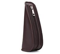 ChaRLes 185X77X55Mm Custodia Per Tubi In Pelle Portatile Per Tubi Postati - Vino Rosso