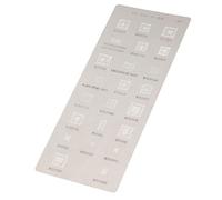 ChaRLes 2Pcs Bga Stencil Riscaldamento Diretto Reballing Stencil Modello Di Saldatura Stencil Per Mtk Mt6572A Sc6825C Mt