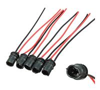 ChaRLes 5X Socket T10 Connettore Luce Base Portalampada Porta Gomma Morbida