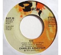CHARLES AZNAVOUR - she 45 rpm single