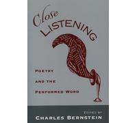 Charles Bernstein Close Listening (Tascabile)