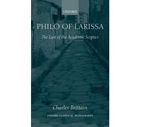 Charles Brittain Philo of Larissa (Copertina rigida) Oxford Classical Monographs