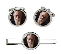 Charles Darwin Da John Collier Gemelli E Fermacravatta Set