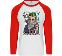 Charles Darwin Evolution Ateismo Atheism Uomo L/S Baseball T-Shirt