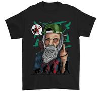 Charles Darwin Evolution Ateismo Atheism Uomo T-Shirt 100% Cotone