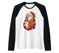 Charles Darwin Evolution - Carta Regalo con Pupazzo di Neve Maglia con Maniche Raglan