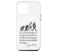 Charles Darwin Evolution Responsive To Change Citazione divertente Custodia per iPhone 12 Pro Max