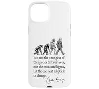 Charles Darwin Evolution Responsive To Change Citazione divertente Custodia per iPhone 15 Plus