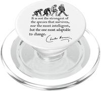 Charles Darwin Evolution Responsive To Change Citazione divertente PopSockets PopGrip per MagSafe