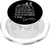 Charles Darwin Evolution Responsive To Change Citazione divertente PopSockets PopGrip per MagSafe