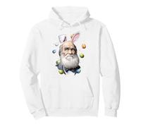 Charles Darwin Evolution Theory Easter Rabbit Egg Bunny Earars Felpa con Cappuccio