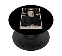 Charles Darwin Evolution Theory Tarocchi Witchy Moon PopSockets PopGrip Adesivo