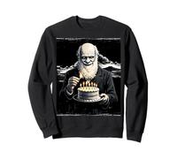 Charles Darwin Evolution Theory - Torta di Compleanno per Festa di Compleanno Felpa