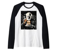 Charles Darwin Evolution Theory - Torta di Compleanno per Festa di Compleanno Maglia con Maniche Raglan