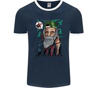 Charles Darwin Evoluzione Ateo Atei Uomo Ringer T-Shirt FotL