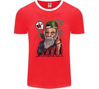 Charles Darwin Evoluzione Ateo Atei Uomo Ringer T-Shirt FotL