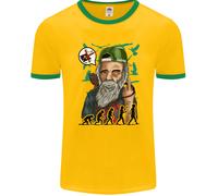 Charles Darwin Evoluzione Ateo Atei Uomo Ringer T-Shirt FotL