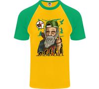 Charles Darwin Evoluzione Ateo Ateismo Maglietta S/S Baseball Uomo