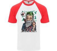 Charles Darwin Evoluzione Ateo Ateismo Maglietta S/S Baseball Uomo