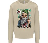 Charles Darwin Evoluzione Ateo Ateismo Uomo Felpa Maglione