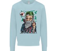 Charles Darwin Evoluzione Ateo Ateismo Uomo Felpa Maglione